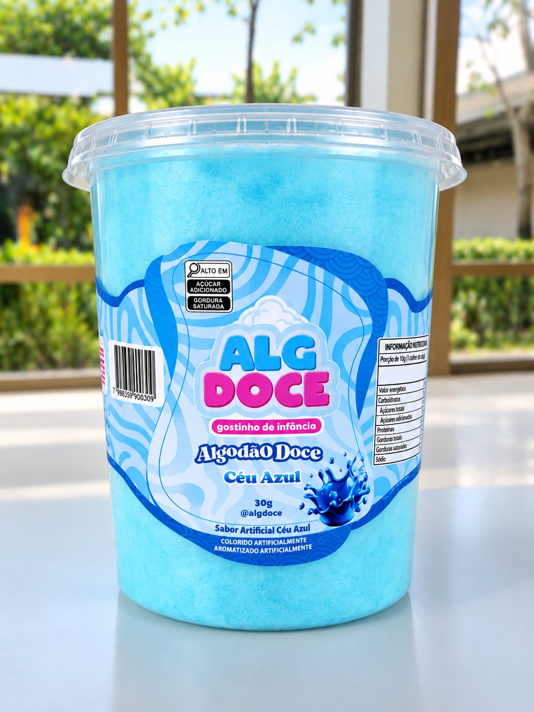 Algodão Doce Céu Azul