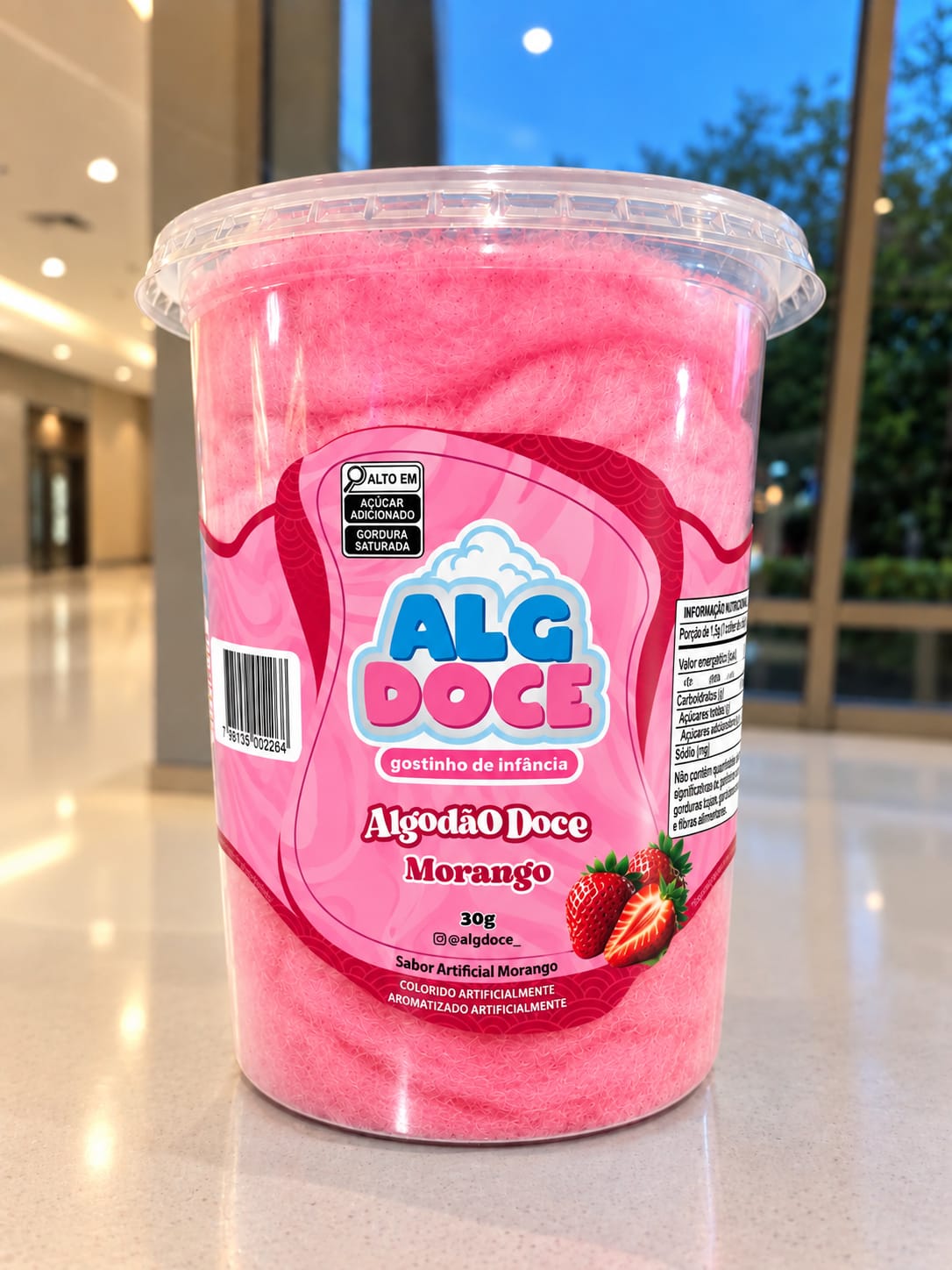 Algodão Doce Morango